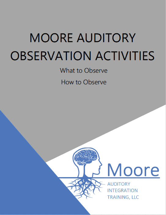 cover page of auditory observation activities booklet