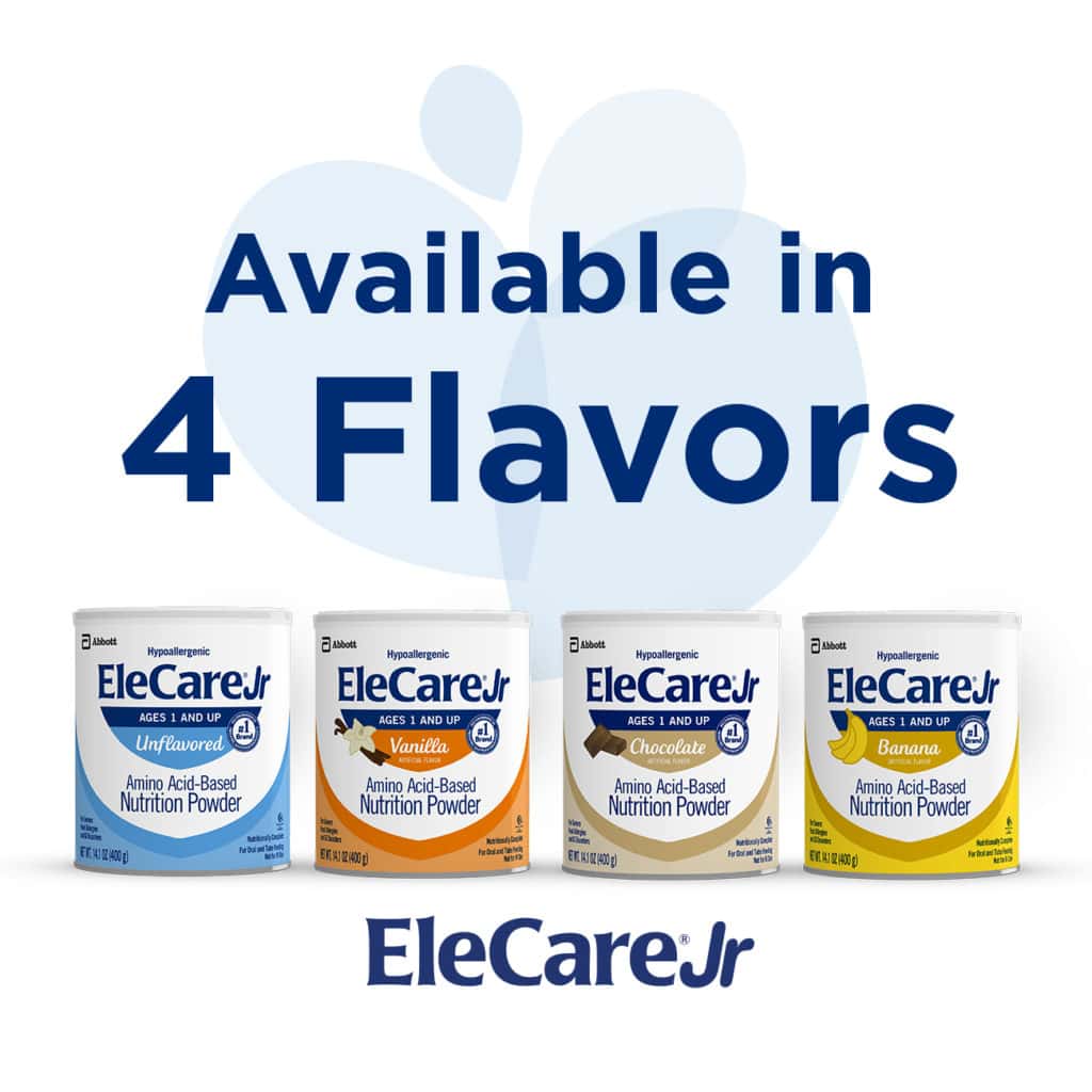 four flavors of elecare jr formula