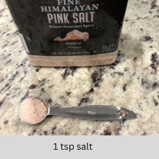 1 teaspoon of salt
