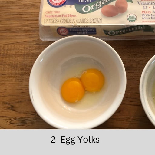 2 egg yolks