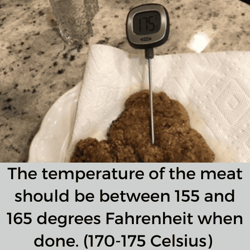 digital thermometer inserted into a gluten free country fried steak