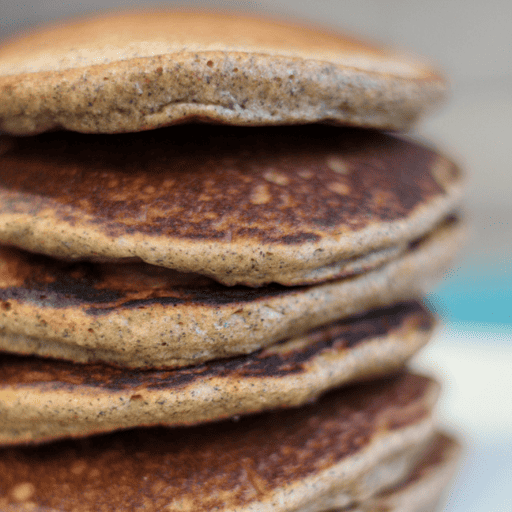 plain gluten and dairy free pancakes in a tall stack