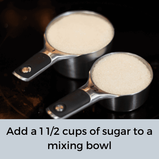 sugar in measuring cups
