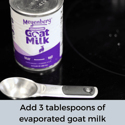 can of evaporated goat milk