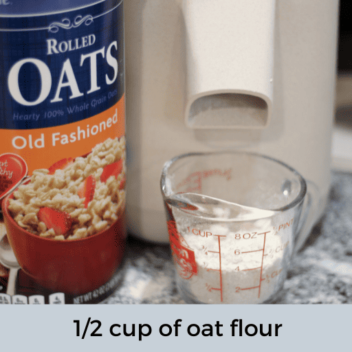 a half cup of oat flour