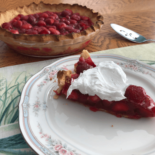 Gluten and dairy free strawberry pie