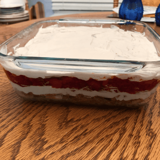 Gluten and Dairy Free Strawberry Pretzel Salad