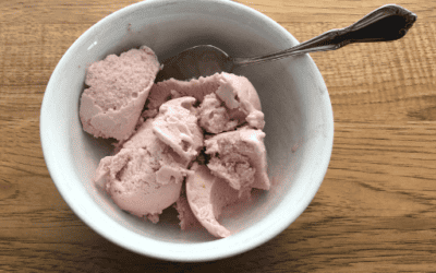 Dairy and Gluten Free Old Fashioned Strawberry Ice Cream