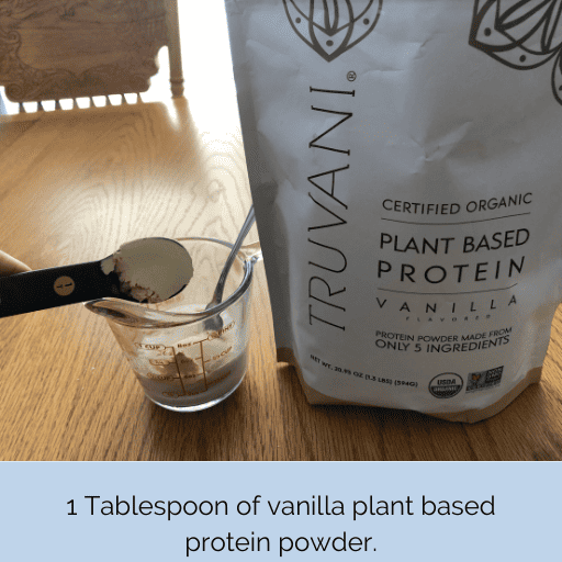 Vanilla plant based protein powder