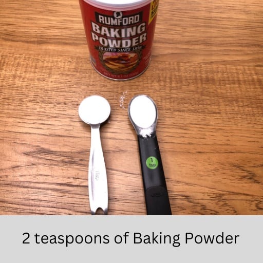Add 2 teaspoons of baking powder to batter