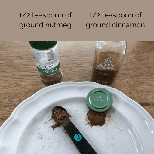 measurement of nutmeg and cinnamon