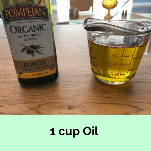 1 cup of organic oil