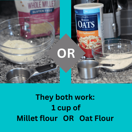 1 cup gluten free flour